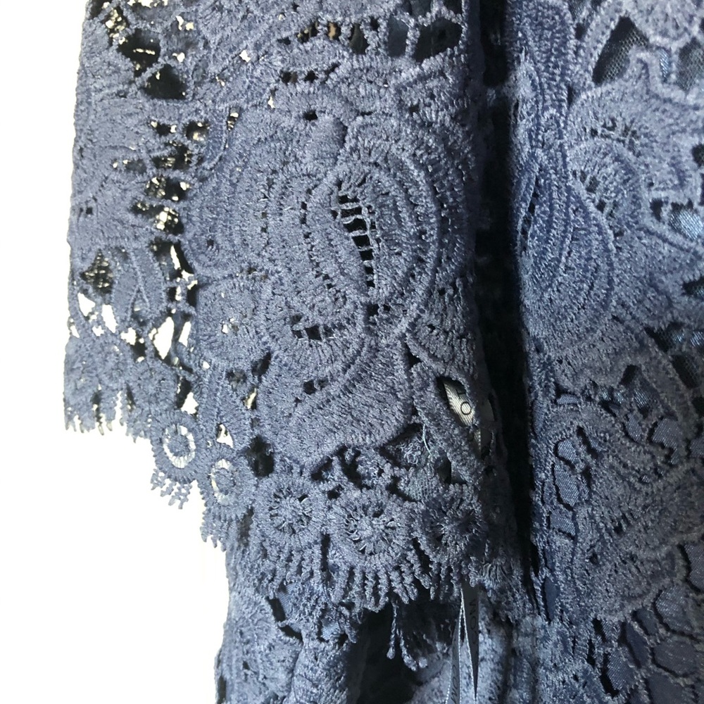 Lace Overlay Cocktail Dress